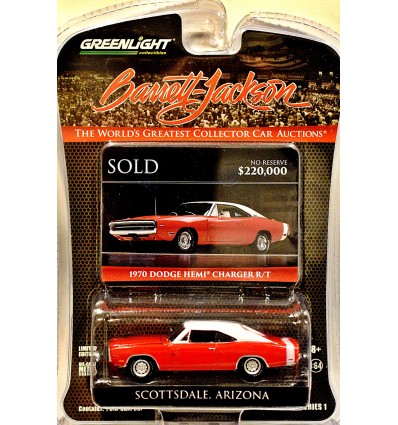 Greenlight Mecum Auction Block - 1970 Dodge Hemi Charger R/T