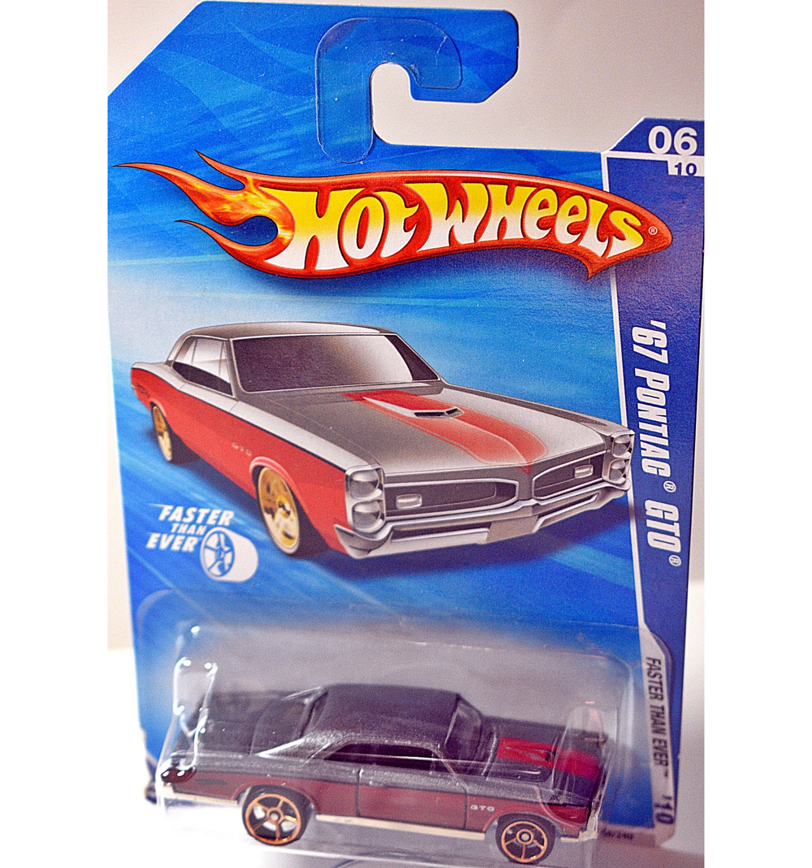 hot wheels classics series 2 1967 pontiac gto #14 of 30 die-cast BODY & CHASSIS RED TRIM TIRES