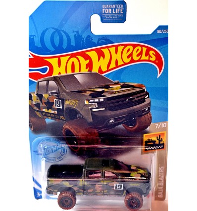 Hot Wheels- 2019 Chevrolet Silverado Trail Boss LT Pickup Truck