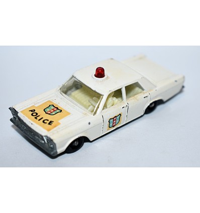 Matchbox Regular Wheels - 1965 Ford Galaxie Police Car