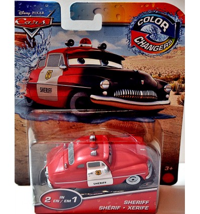 Disney CARS - Color Changers - Sheriff 50's Mercury Police Fire Sheriff's Car