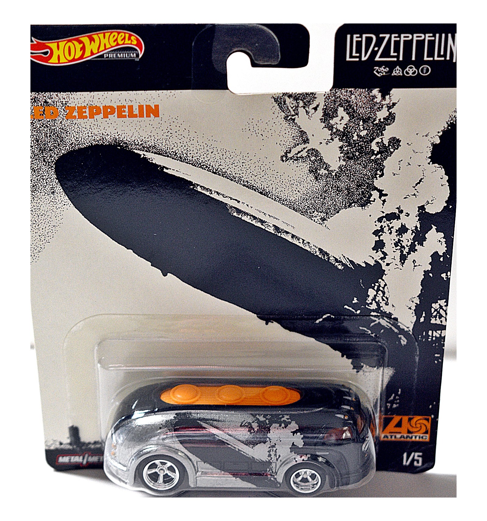 Hot Wheels 2019 Pop Culture 1/64 Led Zeppelin Diecast Cars Set of 5 DLB45-946E