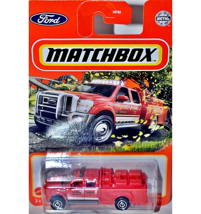Matchbox Ford F-550 Super Duty Mini Pumper Fire Truck