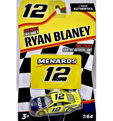 NASCAR Authentics - Ryan Blaney MOEN Menards Ford Mustang