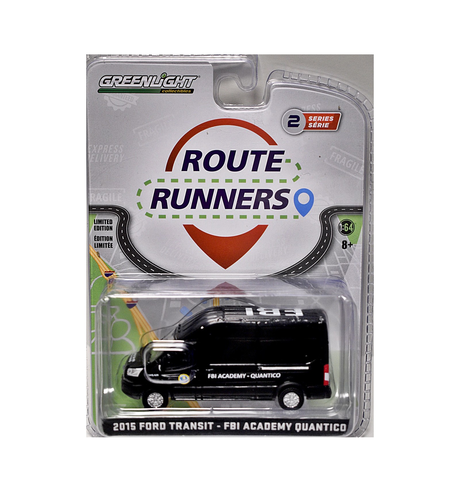 Greenlight - Route Runners - 2015 Ford Transit - FBI Academy Quantico