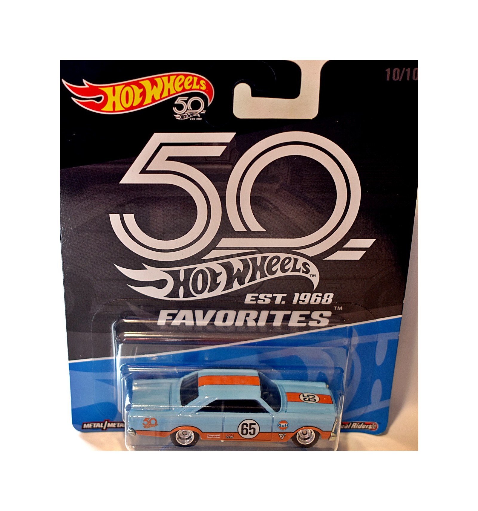 2018 Hot Wheels 50th Anniversary Favorites 10/10 Gulf Racing ‘65 FORD GALAXIE