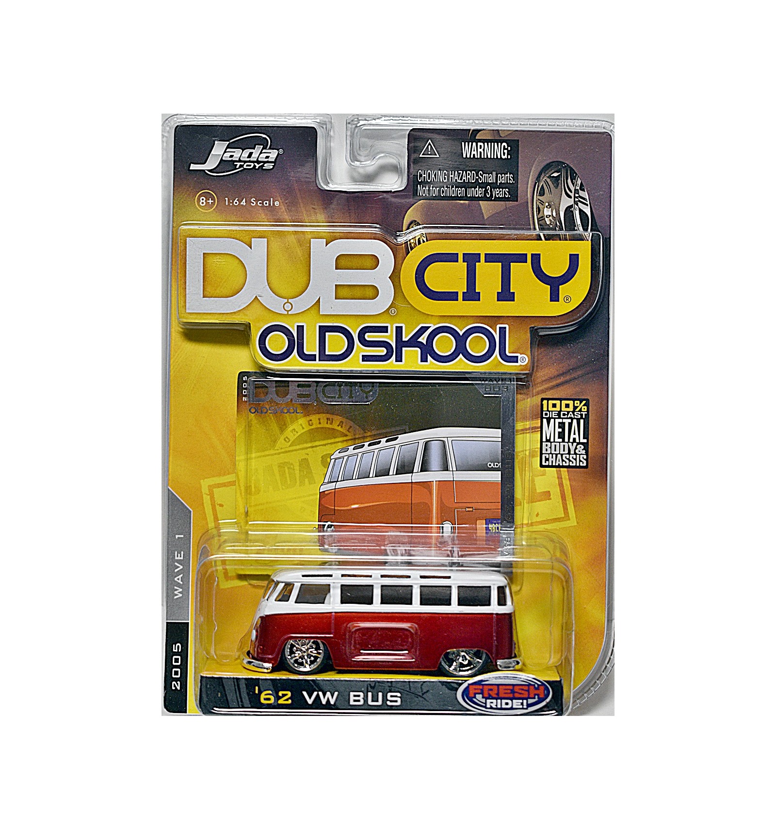 Jada Dub City Old Skool - 1962 Volkswagen Beetle 23 Window Bus