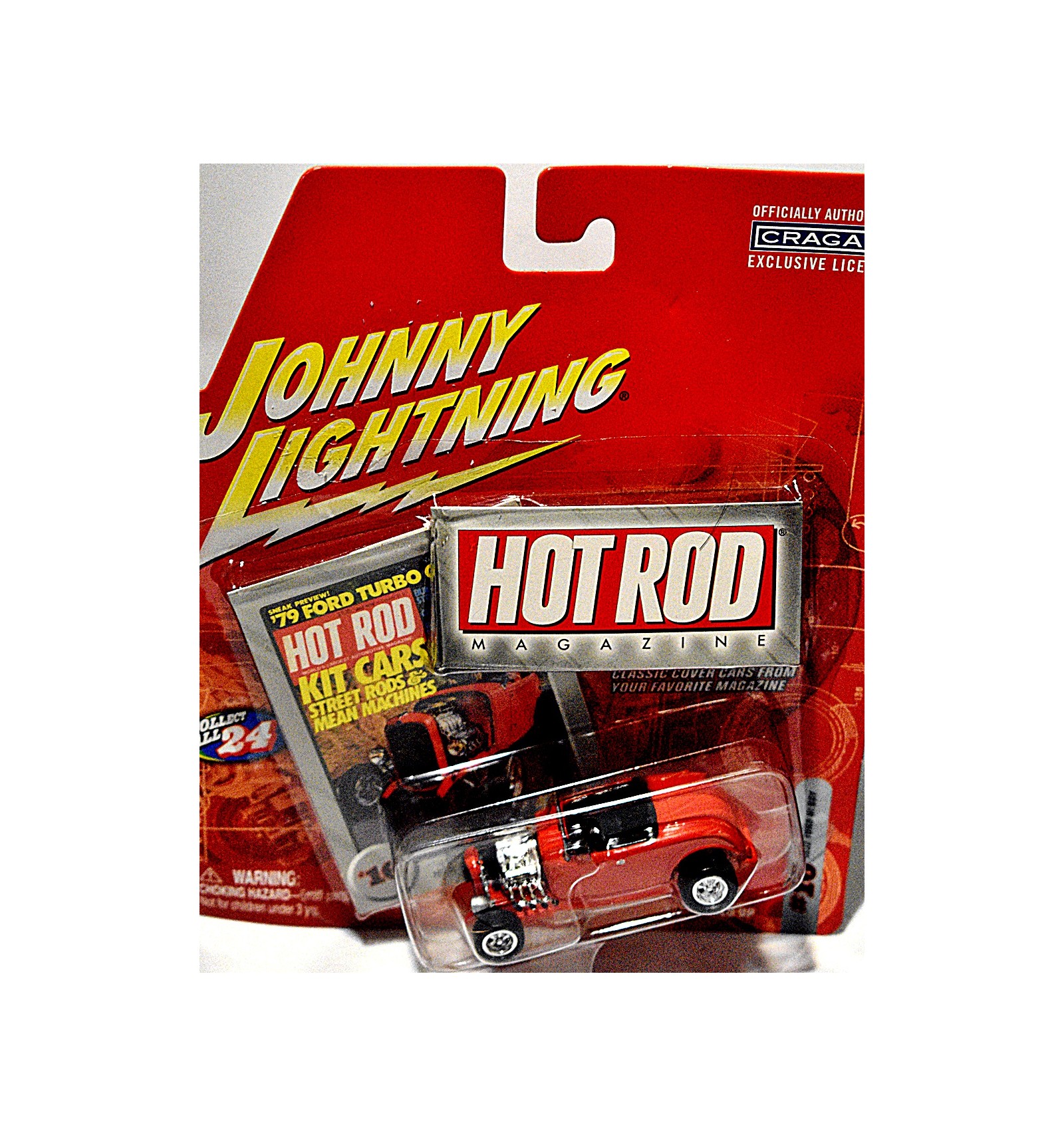 1932 Ford Hiboy 2000 Johnny Lightning Hot Rods 1/64 Silver