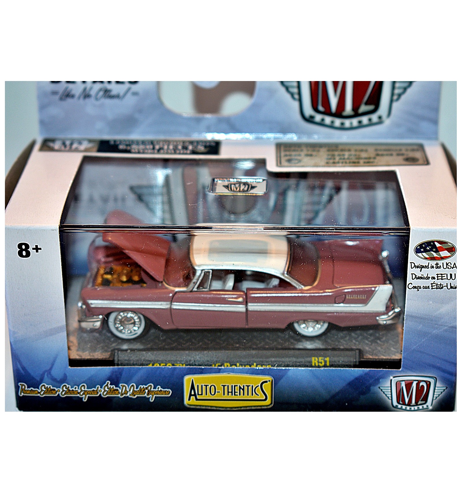 M2 Machines Auto Thentics Release 51 1958 Plymouth Belvedere Car R51