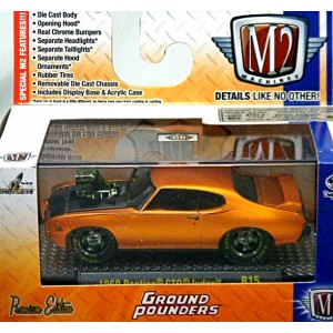 M2 Machines Ground Pounders - 1969 Pontiac GTO