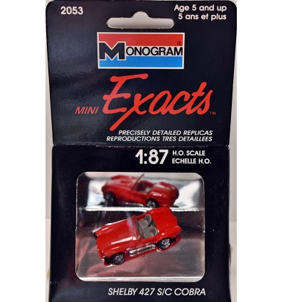 Monogram Mini Exact Series - HO Scale Shelby 427 S/C Cobra