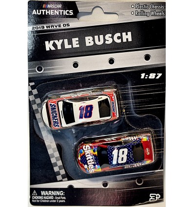 Lionel NASCAR Authentics - HO Scale - Kyle Busch Snickers & Skittles Toyota Camry Set