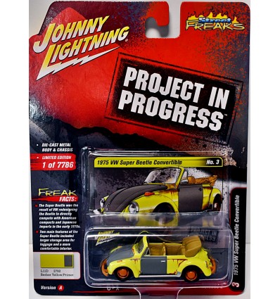 Johnny Lightning Street Freaks - Projects In Progress - 1975 Volkswagen Super Beetle Convertible