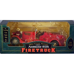 Ertl - 1937 Ahrens-Fox Fire Truck - Locking Coin Bank