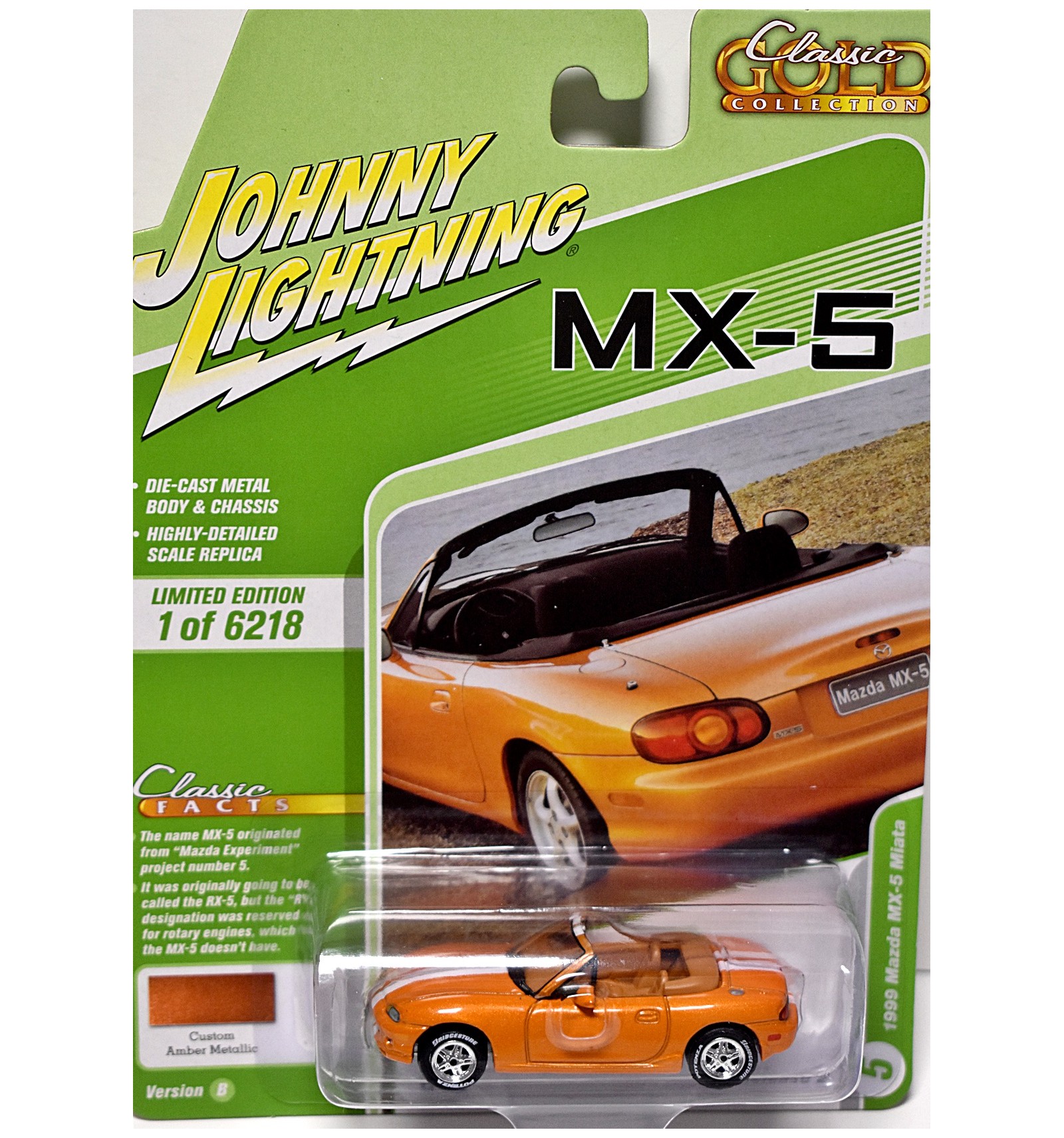 Johnny Lightning Classic Gold - 1999 Mazda MX-5 Miata