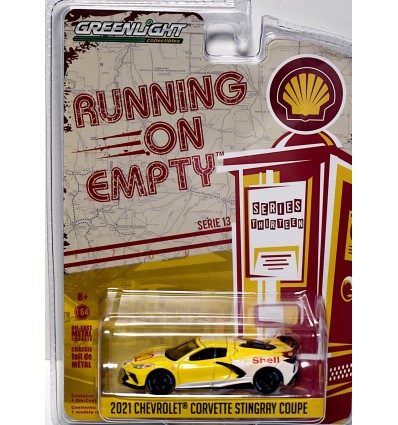 Greenlight - Running on Empty - Shell Racing - 2021 Chevrolet C8 Corvette Coupe