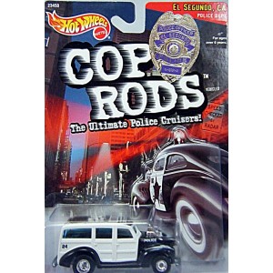 Hot Wheels Cop Rods El Segundo CA Police 1940s Ford Woody Station Wagon