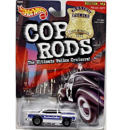 Hot Wheels Cop Rods - Boston Police - 1955 Chevrolet Bel Air