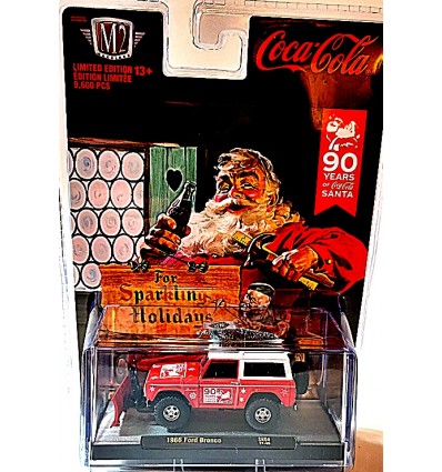 M2 Machines - Coca-Cola Christmas - 90 Years of Coca-Cola Santa - 1966 Ford Bronco