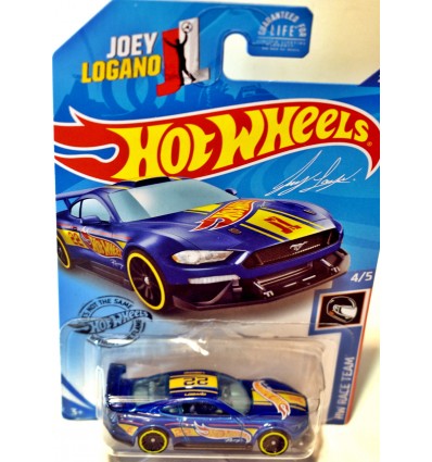 Hot Wheels - Joey Logano HW Racing Ford Mustang Race Car