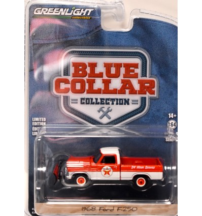 Greenlight - Blue Collar - Texaco 1968 Ford F-250 with Snowplow