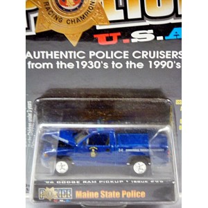 Racing Champions Police Series - Maine State Police 96 Dodge RAM Pickup Truck