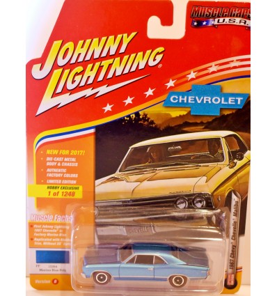 Johnny Lightning Muscle Cars USA - Rare Hobby Exclusive Model - 1967 Chevrolet Chevelle Malibu