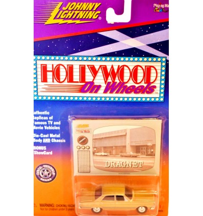 Johnny Lightning Hollywood on Wheels - Dragnet Unmarked Ford Fairlane Police Car