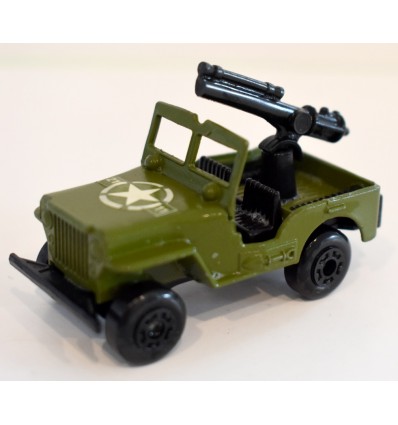 Matchbox (MB38-C-1) Military Jeep with Machine Gun