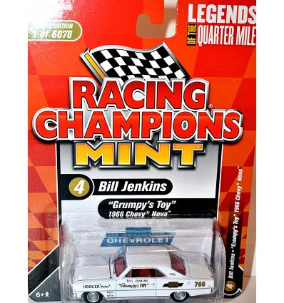 Racing Champions Mint Series - Legends of the Quarter Mile - Bill Jenkins 1966 Chevy Nova - Grumpy's Toy
