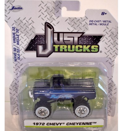 Jada - Just Trucks - 1972 Chevrolet Cheyenne Pickup Truck - Blue Foot