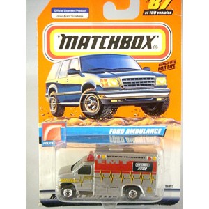 Matchbox 2000 Millennium Logo Chase Series - Ford EMT Ambulance