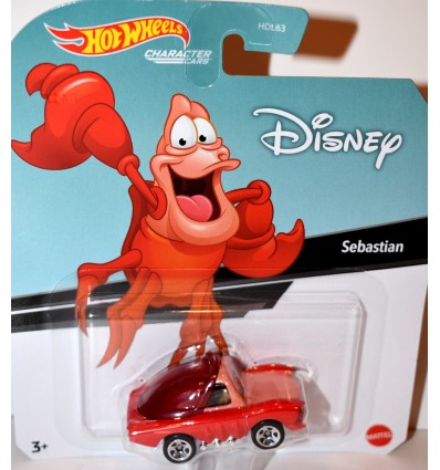 Hot Wheels Character Cars - Disney - Sebastian Hot Rod