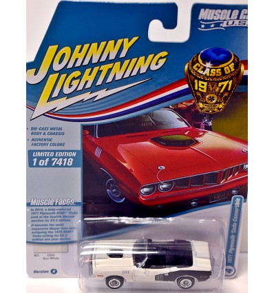 Johnny Lightning Muscle Cars USA - Class of 1971 Plymouth Cuda Convertible