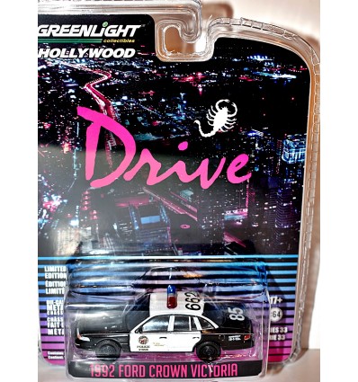 Greenlight Hollywood - Drive - 1992 Ford Crown Victoria Police Patrol Car