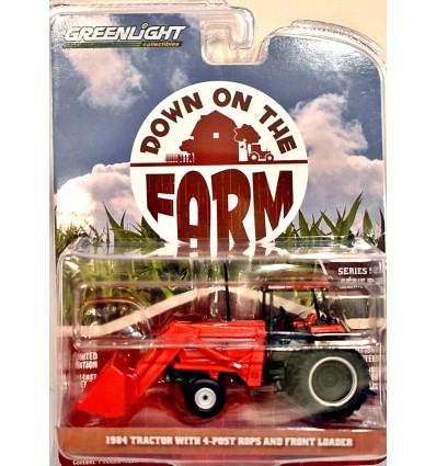 Greenlight - Down On The Farm - 1974 Tractor with 4 Post Rops & Front Loader