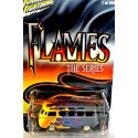 Johnny Lightning Promo - Flames Volkswagen 21 Window Samba Bus