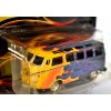 Johnny Lightning Promo - Flames Volkswagen 21 Window Samba Bus