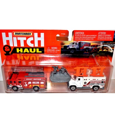 Matchbox Hitch and Haul Sets - Fire Department Rescue Set