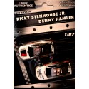 NASCAR Authentics - HO Scale - Denny Hamlin FedEx Toyota Camry and Ricky Stenhouse Jr Fastenal For Mustang set
