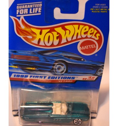 Hot Wheels - 1998 First Editions - 1963 Ford Thunderbird Convertible