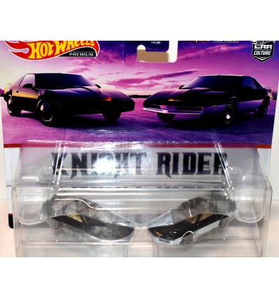 Hot Wheels Knight Rider K.I.T.T. Pontiac Firebird Trans Am Noir - Échelle 1:64, Modèle 2025