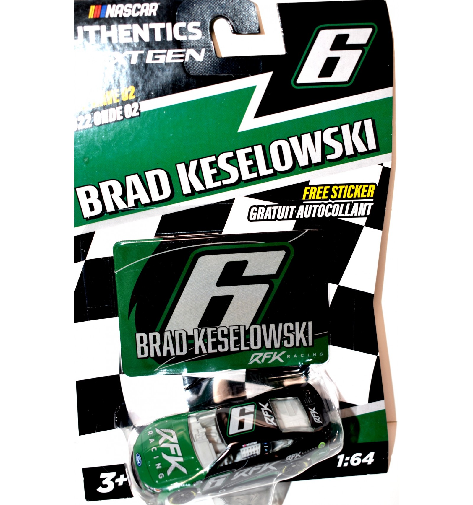 Lionel NASCAR Authentics - Brad Keselowski RFK Racing Ford Mustang ...