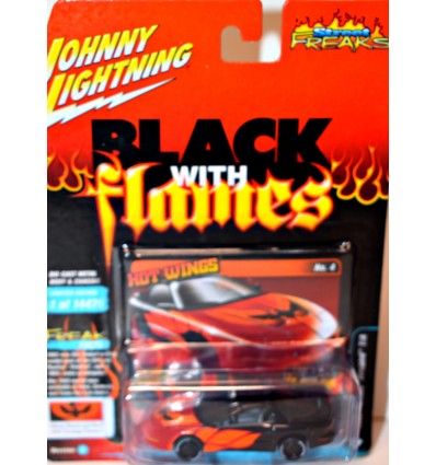 Johnny Lightning Black with Flames 1999 Pontiac Firebird Trans Am