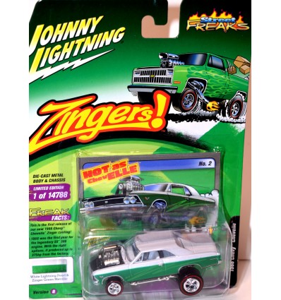 Johnny Lightning - Rare White Lightning! Street Freaks Zingers 1966 Chevrolet Chevelle