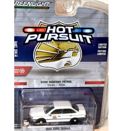 Greenlight - Hot Pursuit - Utah Highway Patrol 1990 Ford Taurus