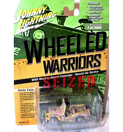 Johnny Lightning - Wheeled Warriors - WWII Western Desert Campaign - Special Air Service Jeep - Seized
