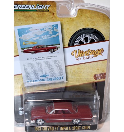 Greenlight Vintage Auto Ads - 1963 Chevrolet Impala Sport Coupe