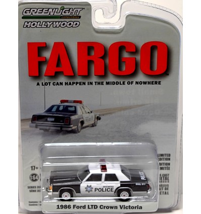 Greenlight Hollywood - Fargo - 1986 Ford LTD Crown Victoria Police Patrol Car