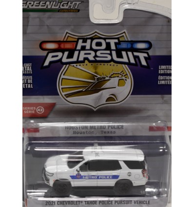 Greenlight Hot Pursuit - Houston Metro PD 2021 Chevy Tahoe Pursuit Vehicle